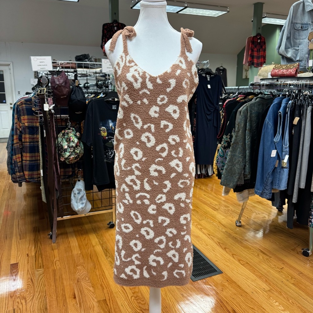 POL Cheetah Print Fleece Dress